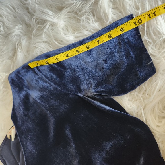 Sundance Velvet Silk Dress Women Small Olivia Short Sleeve Shift Midnight Blue‎ - Picture 14 of 16